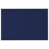 VIDAXL FAIBLAGE COUVERTURE 120x180 cm 9 kg de tissu bleu