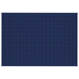 VIDAXL Coperta debole 138x200 cm 6 kg di tessuto blu