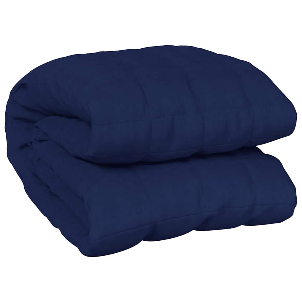 Vidaxx couverture lestée 150x200 cm 7 kg tissu bleu