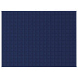 VIDAXL FAIBLAGE COUVERTURE 150x200 cm 7 kg de tissu bleu