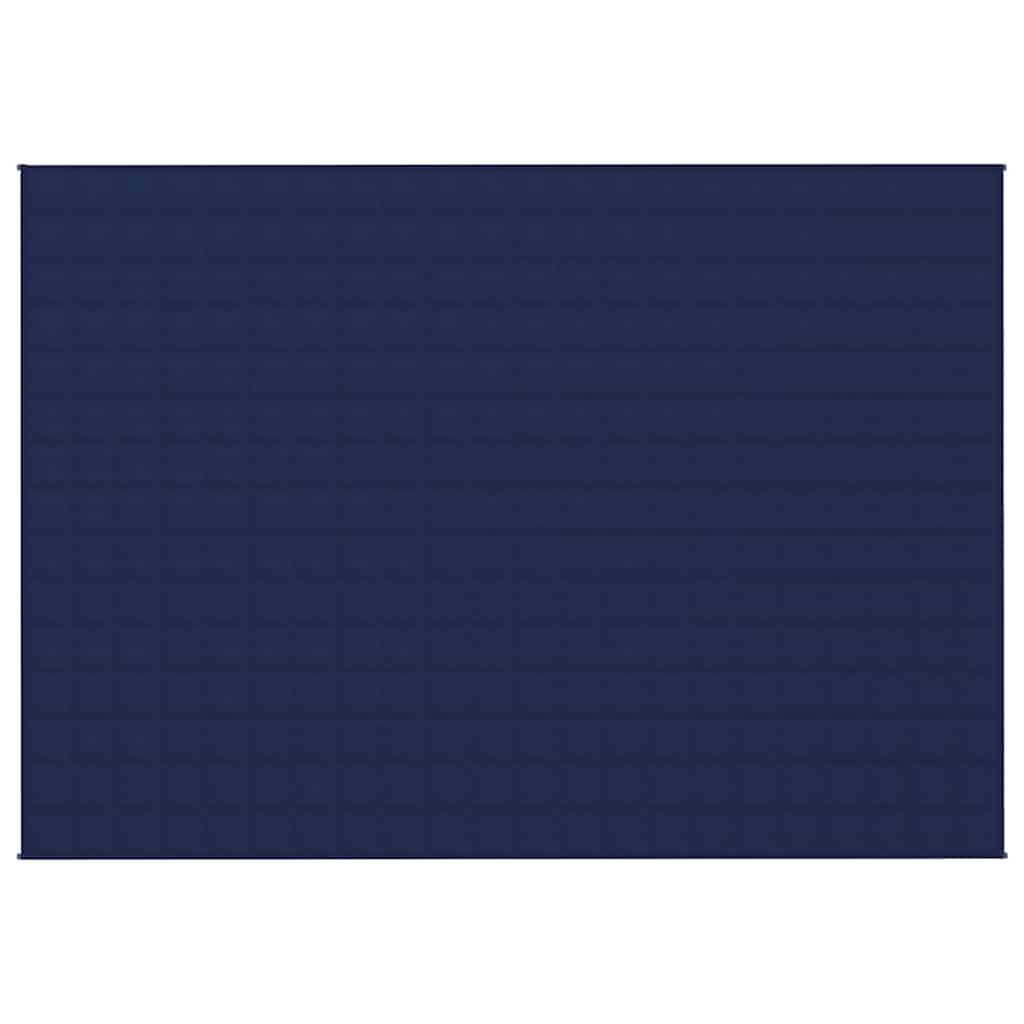 Vidaxx couverture lestée 155x220 cm 7 kg tissu bleu