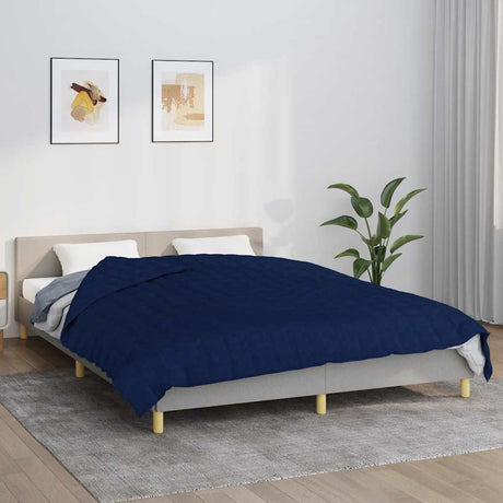 Vidaxx couverture lestée 200x225 cm 9 kg tissu bleu
