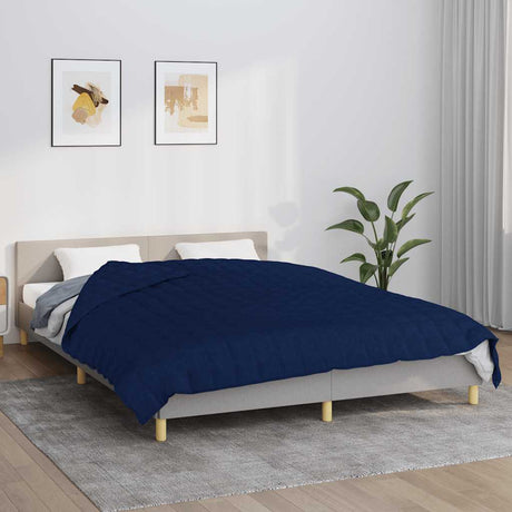 Vidaxx couverture lestée 200x225 cm 13 kg tissu bleu