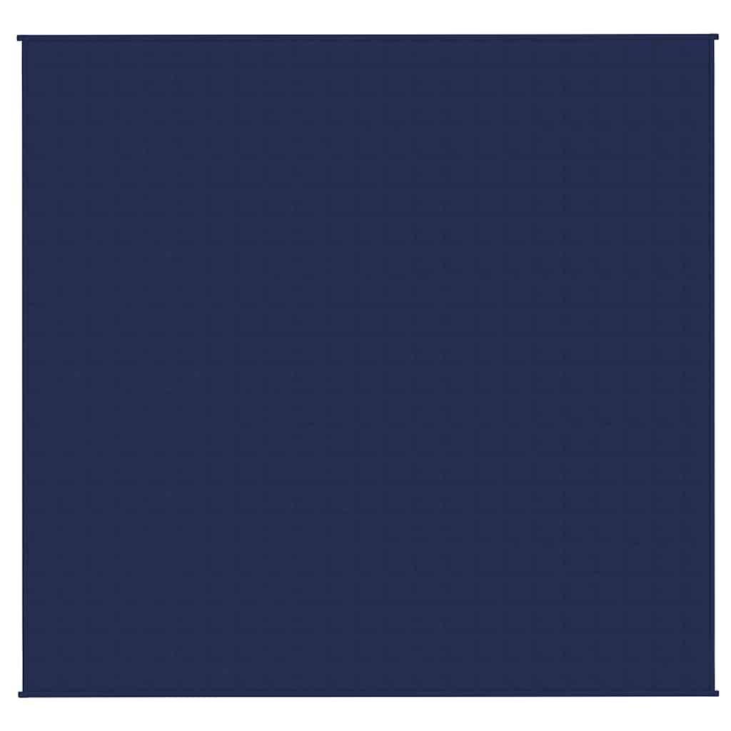 Vidaxx couverture lestée 220x235 cm 15 kg tissu bleu