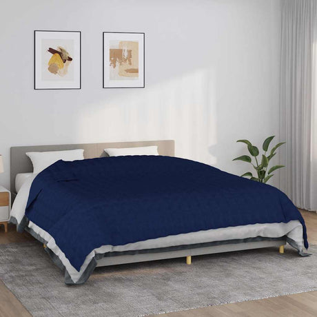 Vidaxx couverture lestée 235x290 cm 15 kg tissu bleu