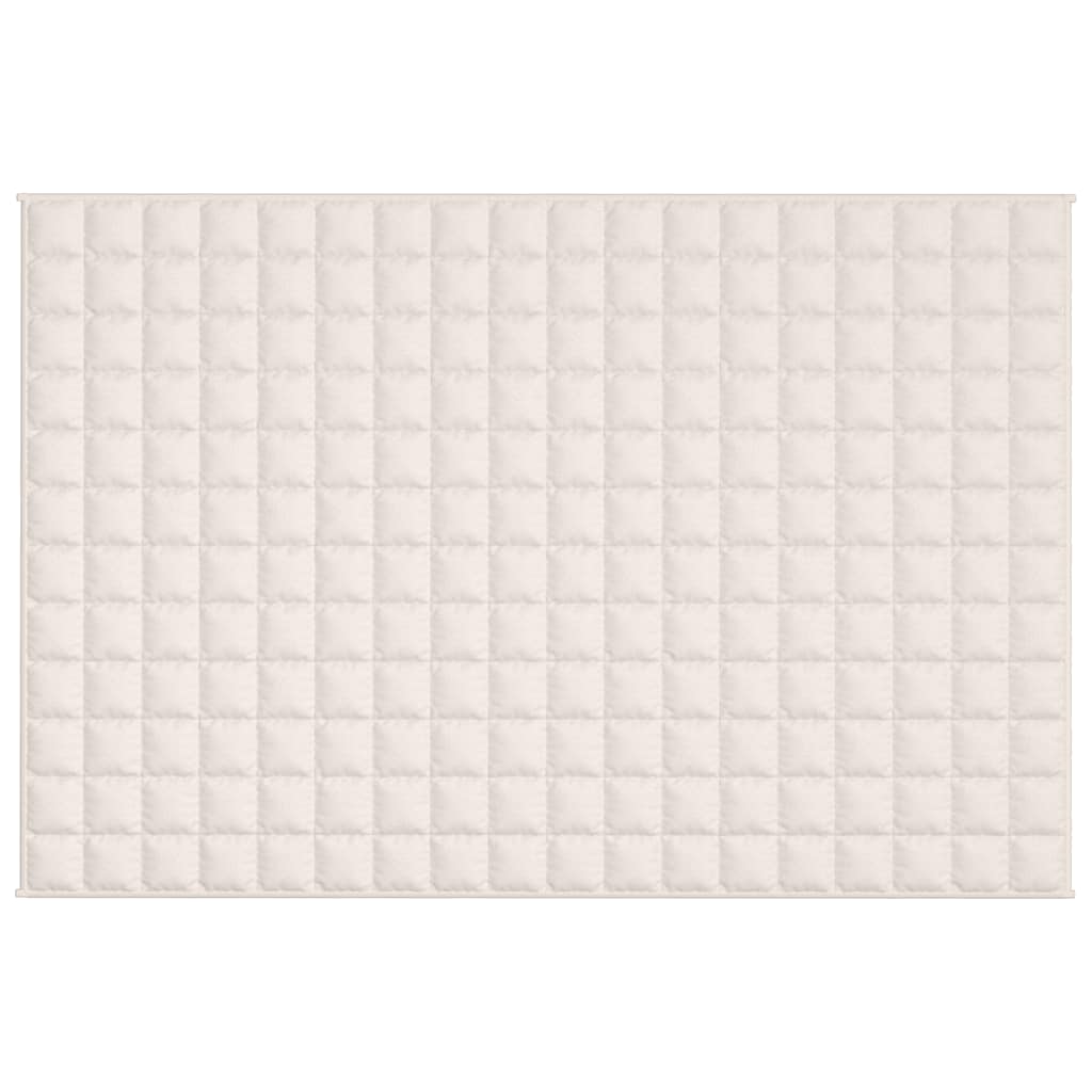 Vidaxx couverture lestée 120x180 cm 5 kg tissu crème clair