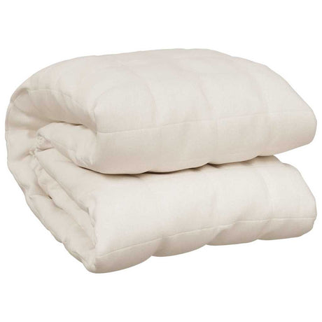 Vidaxx couverture lestée 120x180 cm 9 kg tissu crème clair