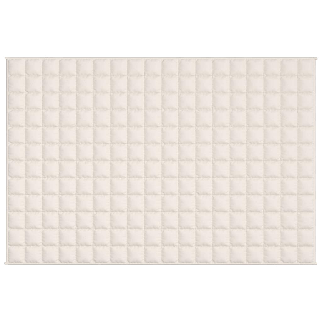 Vidaxx couverture lestée 120x180 cm 9 kg tissu crème clair