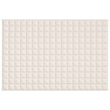 Vidaxl Weakage blanket 120x180 cm 9 kg fabric light cream -colored