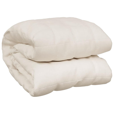 Vidaxx couverture lestée 138x200 cm 6 kg tissu crème clair