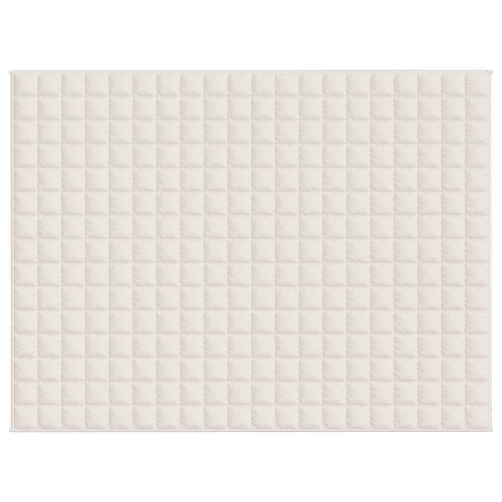 Vidaxx couverture lestée 150x200 cm 7 kg tissu crème clair