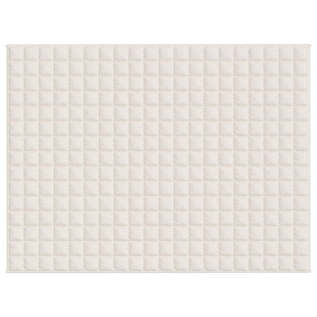 Vidaxx couverture lestée 150x200 cm 11 kg tissu crème clair