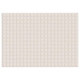Vidaxx couverture lestée 155x220 cm 7 kg tissu crème clair