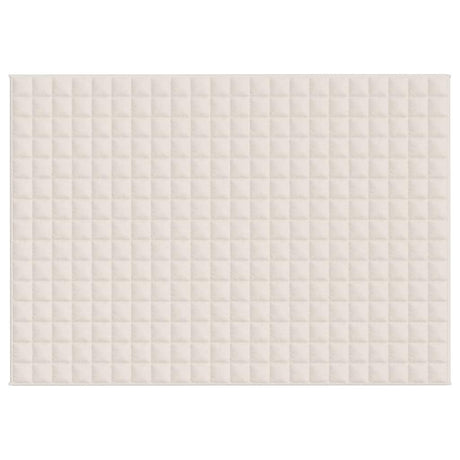 Vidaxx couverture lestée 155x220 cm 7 kg tissu crème clair