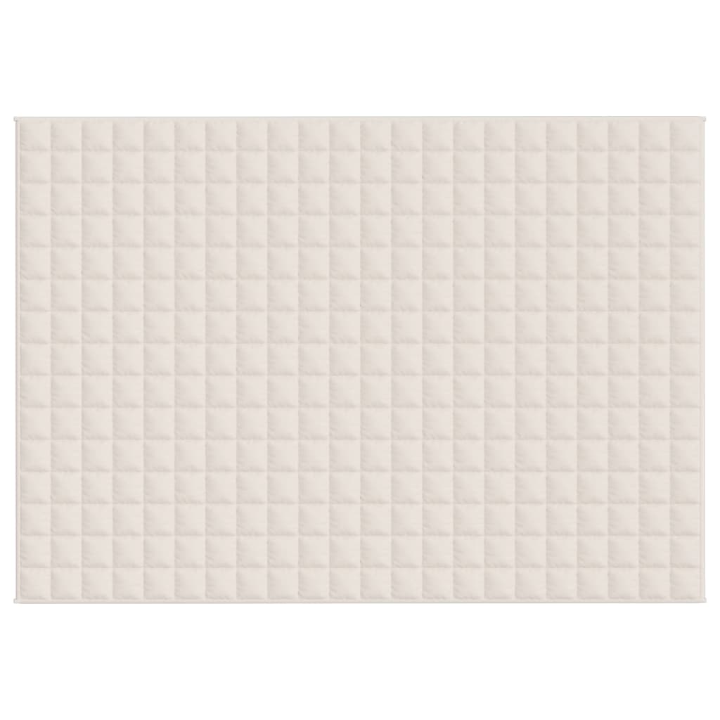 Vidaxx couverture lestée 155x220 cm 11 kg tissu crème clair