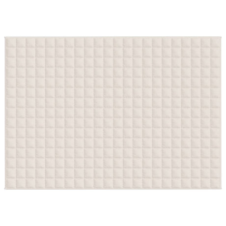 Vidaxx couverture lestée 155x220 cm 11 kg tissu crème clair