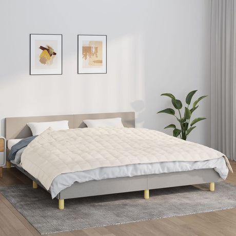 Vidaxx couverture lestée 155x220 cm 11 kg tissu crème clair
