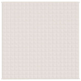 Vidaxx couverture lestée 200x200 cm 9 kg tissu crème clair