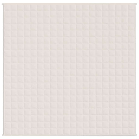 Vidaxx couverture lestée 200x200 cm 9 kg tissu crème clair