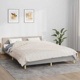 Vidaxx couverture lestée 200x200 cm 9 kg tissu crème clair