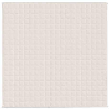 Vidaxx couverture lestée 200x200 cm 13 kg tissu couleur crème clair