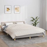 Vidaxx couverture lestée 200x200 cm 13 kg tissu couleur crème clair