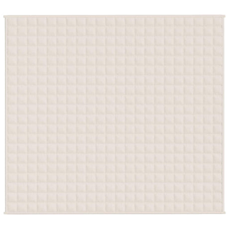 Vidaxx couverture lestée 200x225 cm 9 kg tissu crème clair
