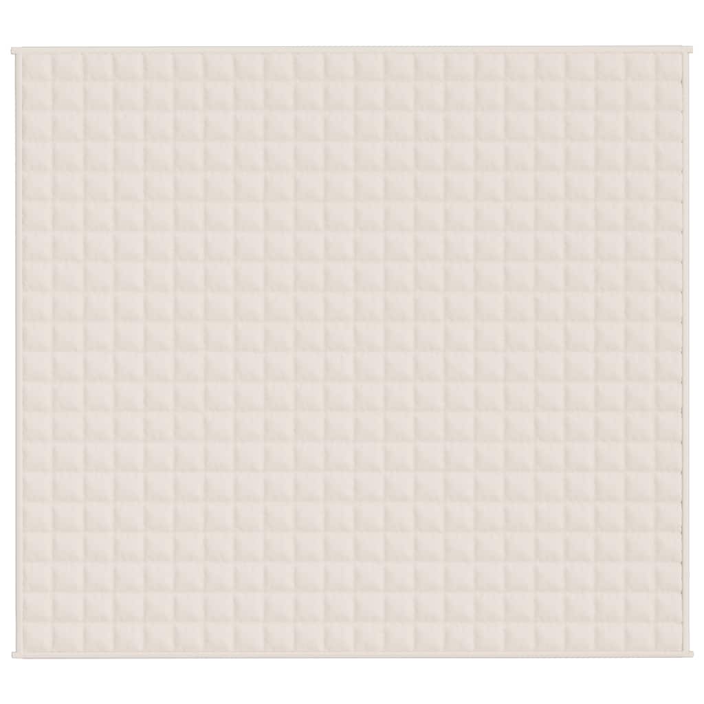 Vidaxx couverture lestée 200x225 cm 13 kg tissu crème clair