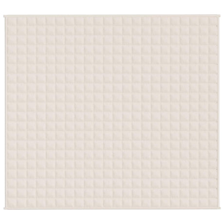 Vidaxx couverture lestée 200x225 cm 13 kg tissu crème clair