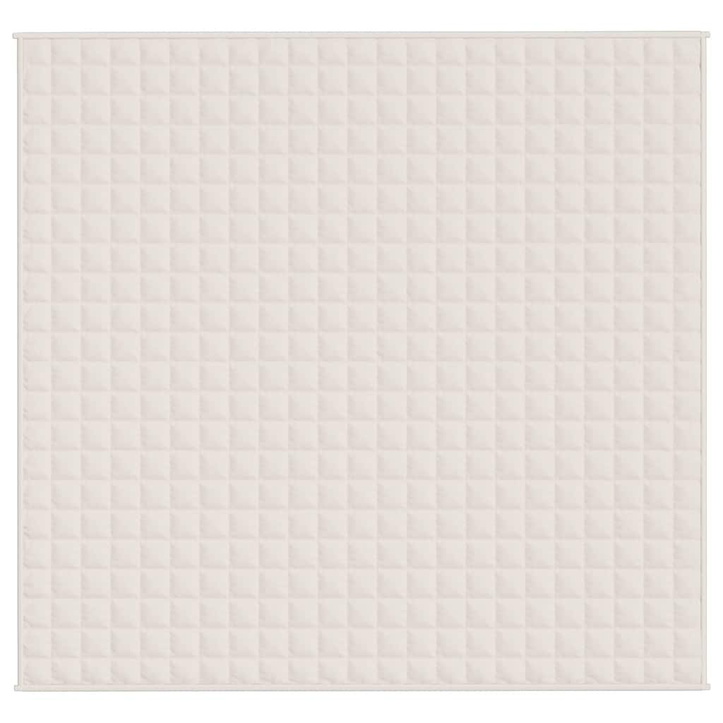 Vidaxx couverture lestée 220x235 cm 11 kg tissu crème clair