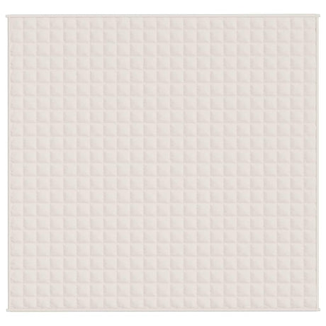 Vidaxx couverture lestée 220x235 cm 15 kg tissu crème clair