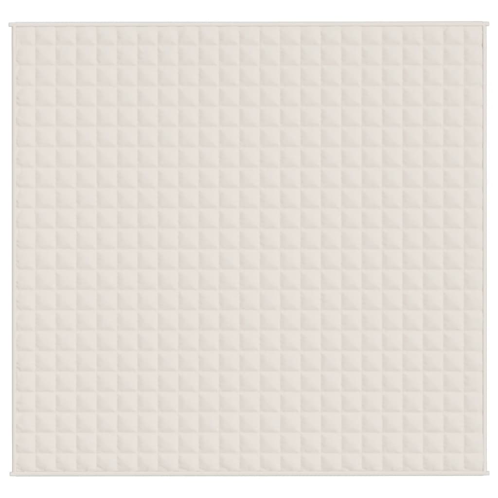 VIDAXL Coperta debole 220x235 cm 15 kg di crema leggera in tessuto