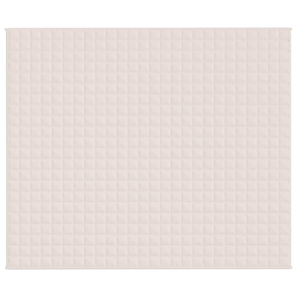 Vidaxx couverture lestée 220x260 cm 11 kg tissu crème clair