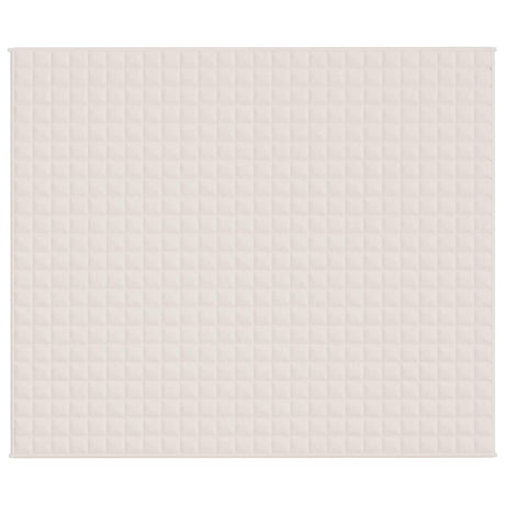 Vidaxx couverture lestée 220x260 cm 15 kg tissu crème clair