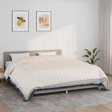 Vidaxx couverture lestée 220x260 cm 15 kg tissu crème clair
