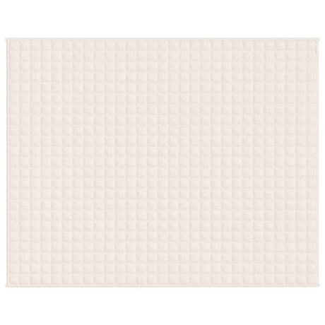Vidaxx couverture lestée 235x290 cm 11 kg tissu crème clair