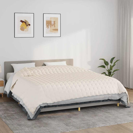 Vidaxx couverture lestée 235x290 cm 11 kg tissu crème clair
