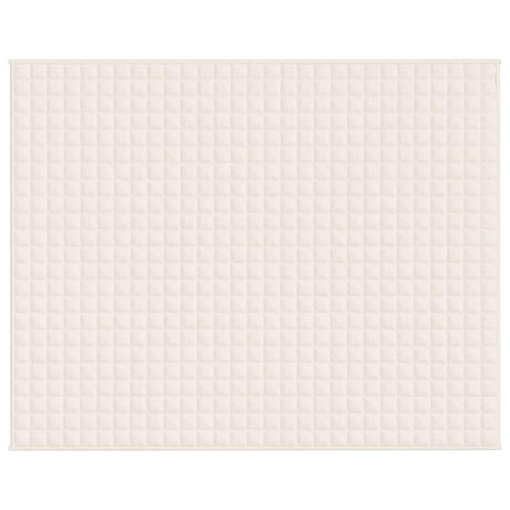 Vidaxx couverture lestée 235x290 cm 15 kg tissu crème clair