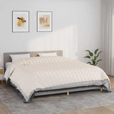 Vidaxx couverture lestée 235x290 cm 15 kg tissu crème clair