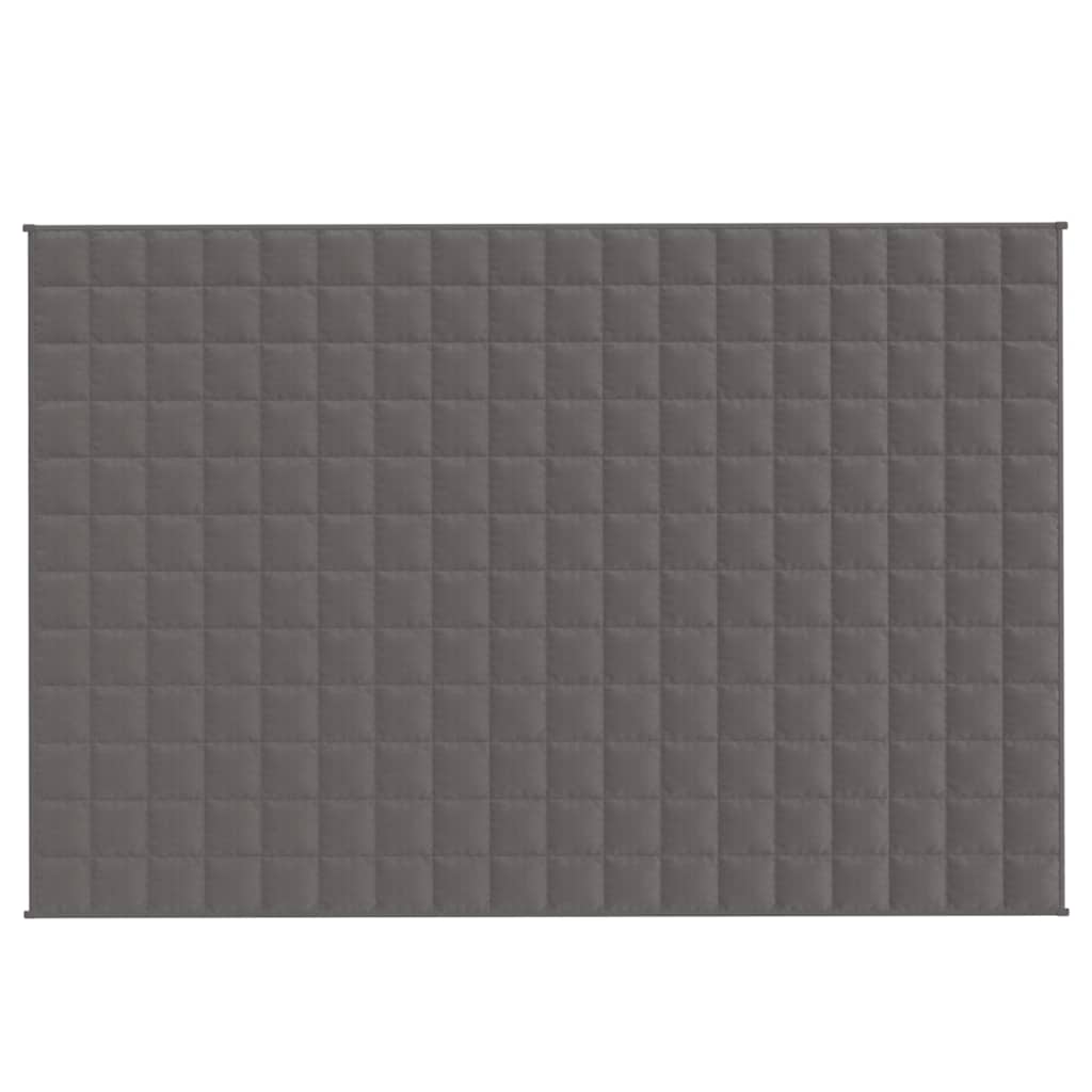 Vidaxx couverture lestée 120x180 cm 9 kg tissu gris