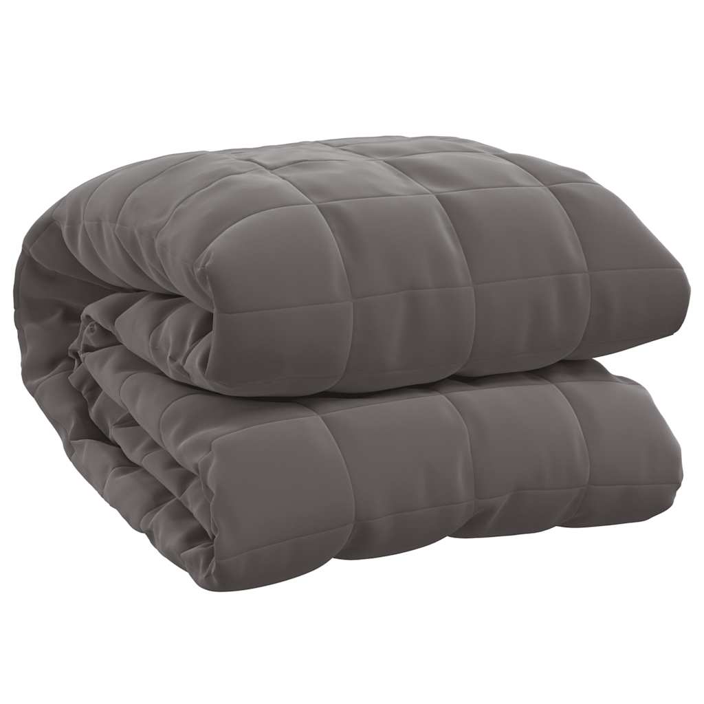 Vidaxx couverture lestée 138x200 cm 6 kg tissu gris