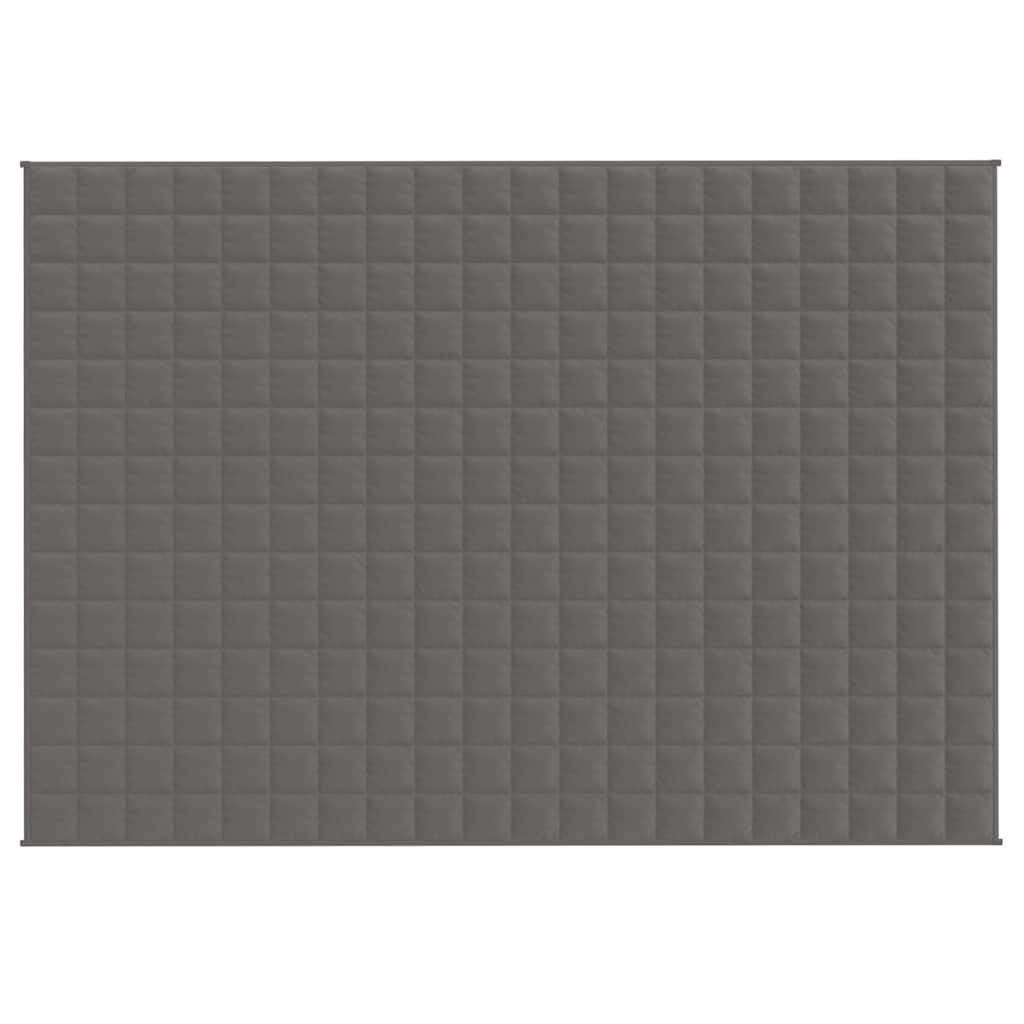 Vidaxx couverture lestée 138x200 cm 10 kg tissu gris
