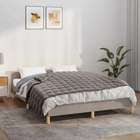 Vidaxx couverture lestée 138x200 cm 10 kg tissu gris