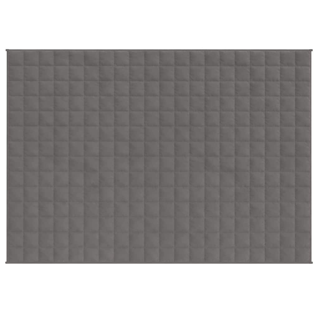 Vidaxx couverture lestée 150x200 cm 7 kg tissu gris