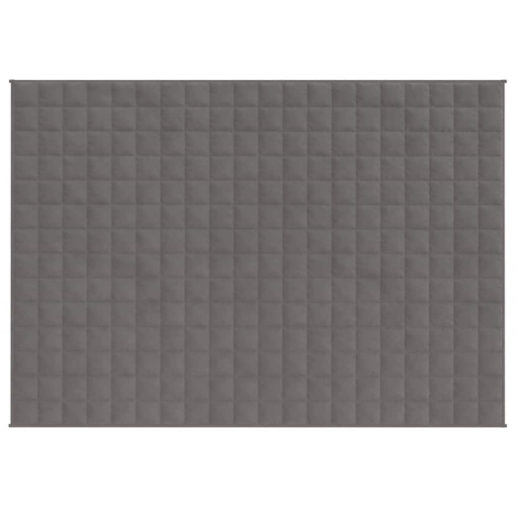 Vidaxx couverture lestée 150x200 cm 11 kg tissu gris