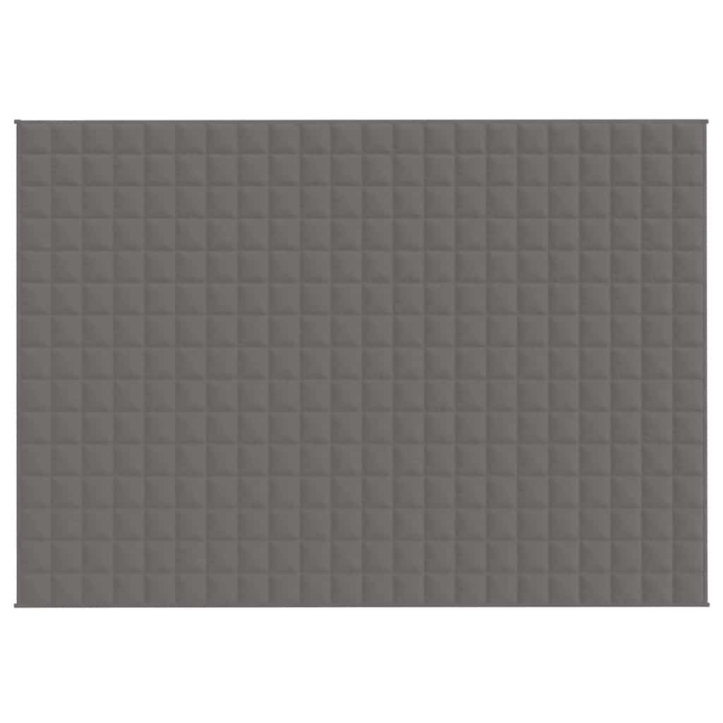 Vidaxx couverture lestée 155x220 cm 7 kg tissu gris