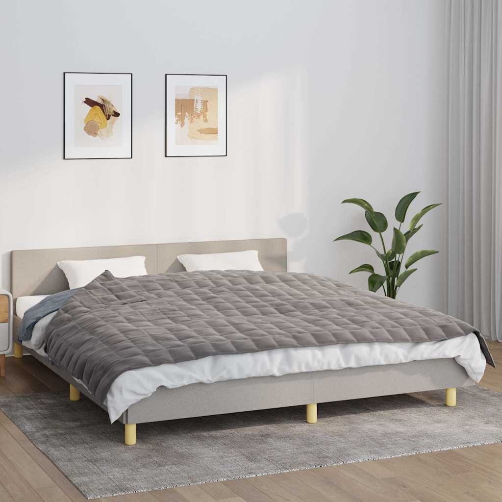 Vidaxx couverture lestée 155x220 cm 7 kg tissu gris