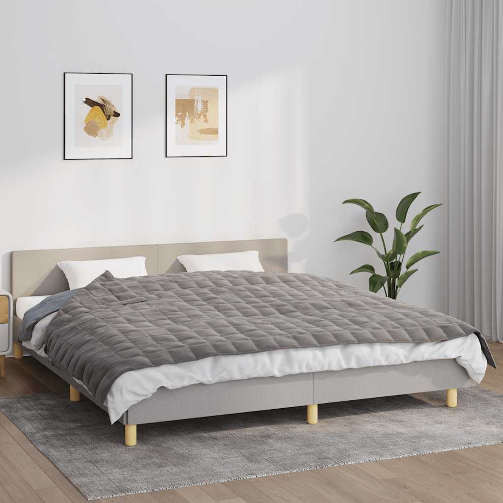 Vidaxx couverture lestée 155x220 cm 11 kg tissu gris