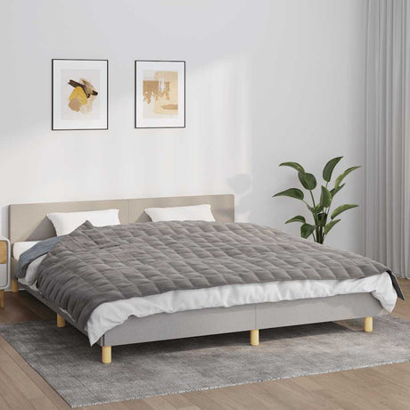 Vidaxx couverture lestée 155x220 cm 11 kg tissu gris