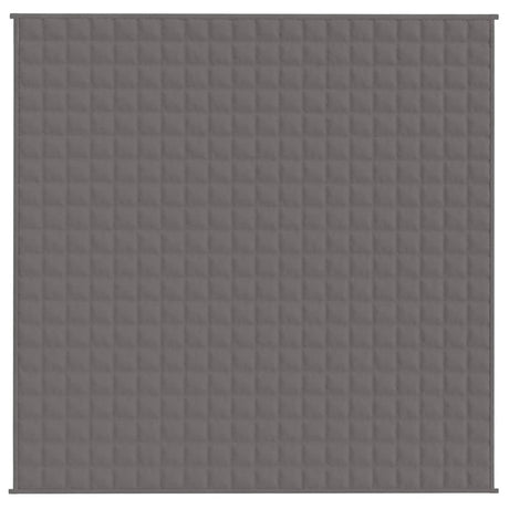 Vidaxx couverture lestée 200x200 cm 9 kg tissu gris